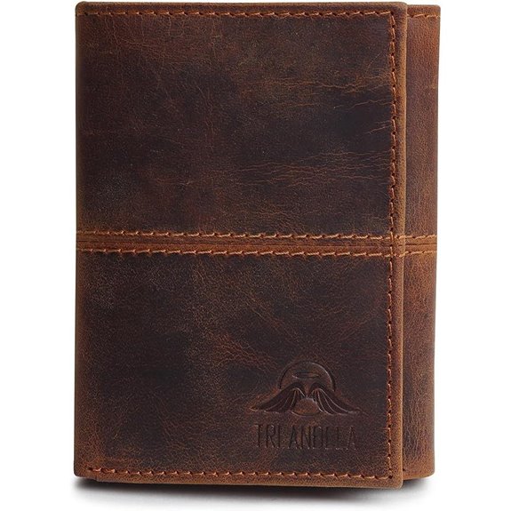 Men's RFID Blocking Genuine Leather Trifold Wallet