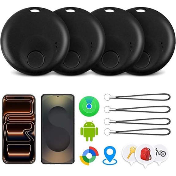 Air-Tag 4 Pack Finders for Keys Wallet Luggage
