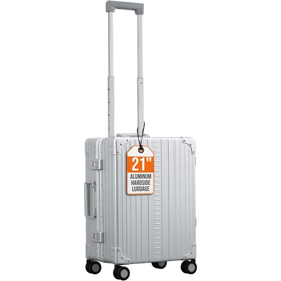 aluminum 21 spinner luggage