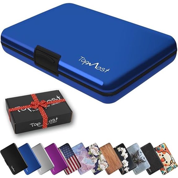 TopMost Aluminum RFID Wallet with 6 Card Slots