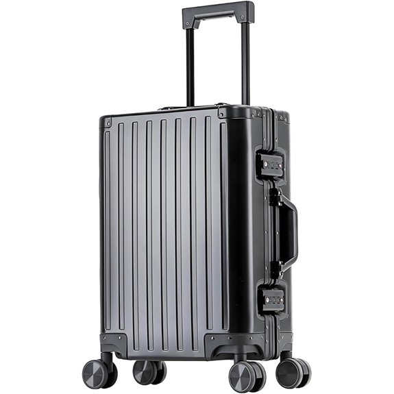 All Aluminum Carry-On Luggage with Spinner Wheels