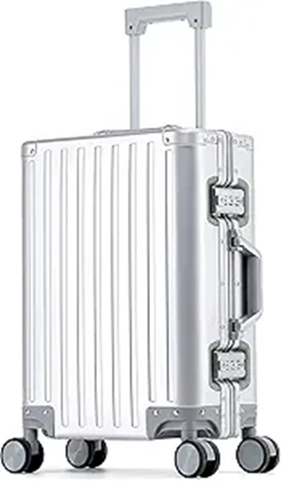 YYW 20in Aluminum Carry-On Luggage with TSA Lock