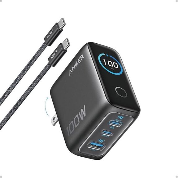 Anker 100W USB-C Charger with Smart Display