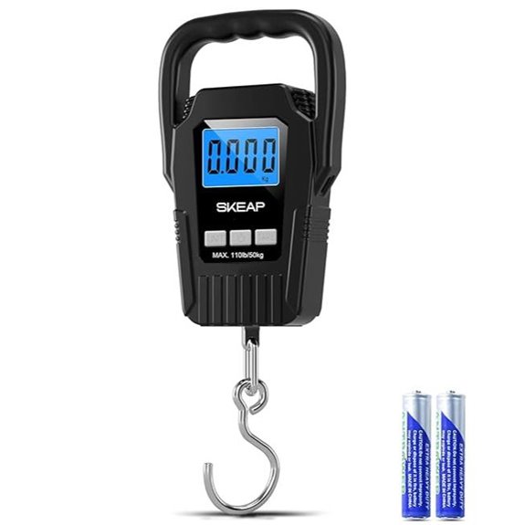 Digital Fish Scale with Backlit LCD (50kg/110lb)