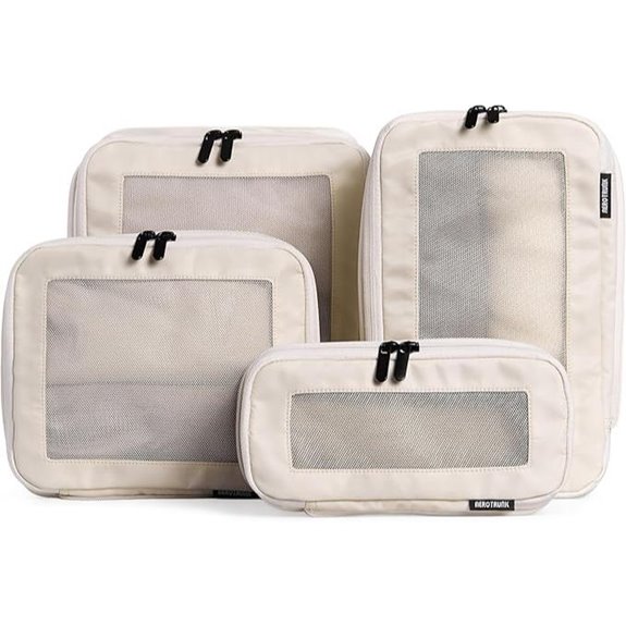 Aerotrunk Compression Packing Cubes (4-Pack Beige)