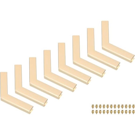 uxcell Brass Purse Corner Protectors (8 Pack)