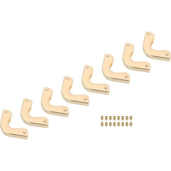 uxcell Brass Purse Corner Protectors (4 Pcs)