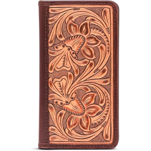 Buffalo Leather Bifold Wallet with RFID Blocking