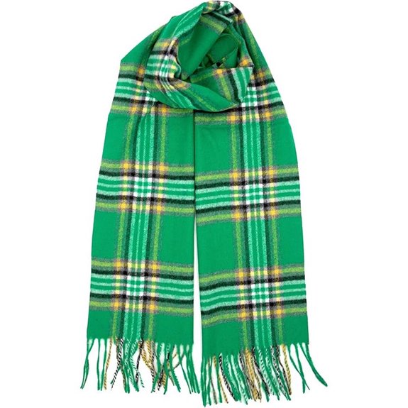 Achillea Cashmere Feel Tartan Plaid Winter Scarf