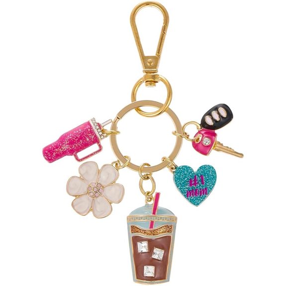 Madison Tyler Cowboy Boots Cherry Bubble Tea Keychain