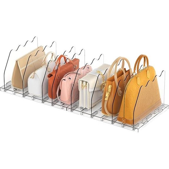 Ronlap Clear Purse Organizer 2-Pack for Closet Storage