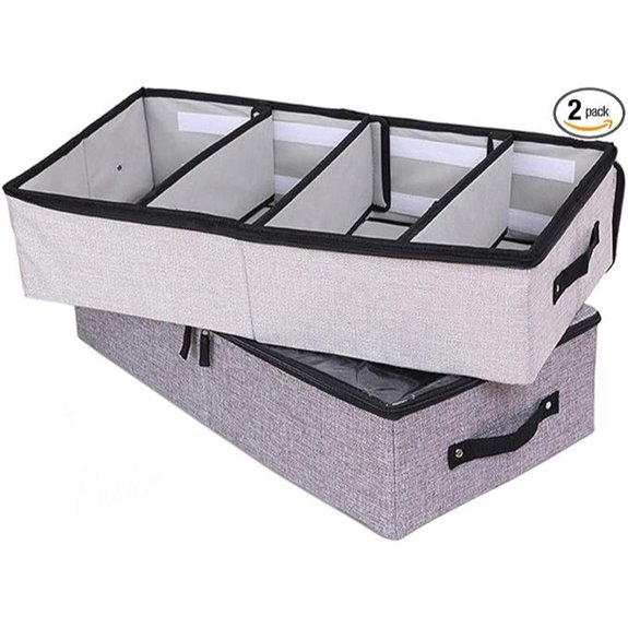 AARAINBOW Foldable Under Bed Storage Bins (2 Pack)
