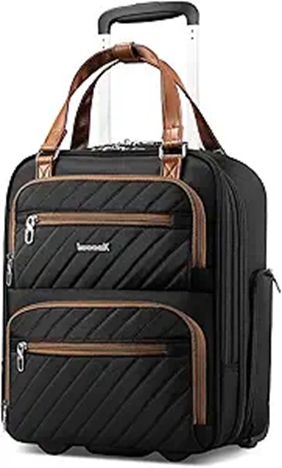 LUGGEX 16-Inch Underseat Carry-On Luggage with Wheels