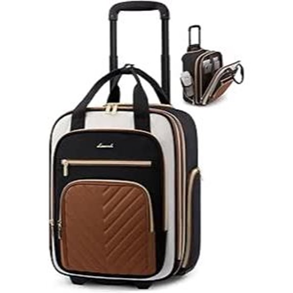 LOVEVOOK Underseat Carry-On Luggage with Wheels