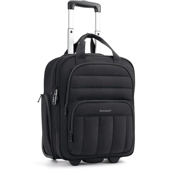 BAGSMART 16-Inch Underseat Carry-On Luggage with Wheels