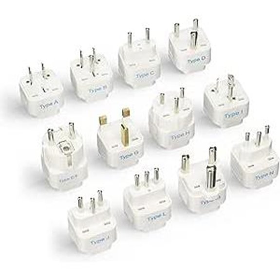 Ceptics Universal Travel Adapter Set (12 Pack)