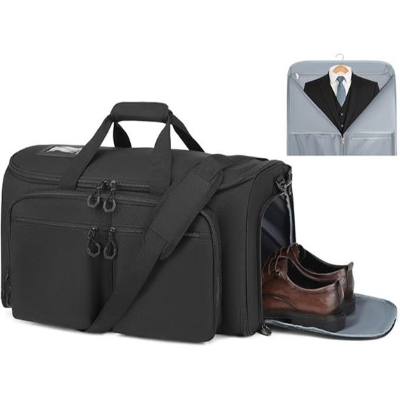 Convertible Garment Duffle Bag with Shoe & Laptop Compartments