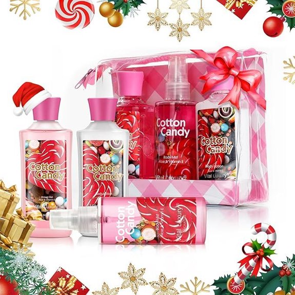 Bath & Body Travel Gift Set Cotton Candy Scented