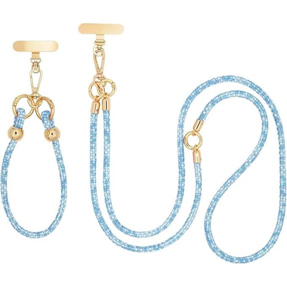 Crystal Phone Strap Crossbody & Wrist Lanyard for Women