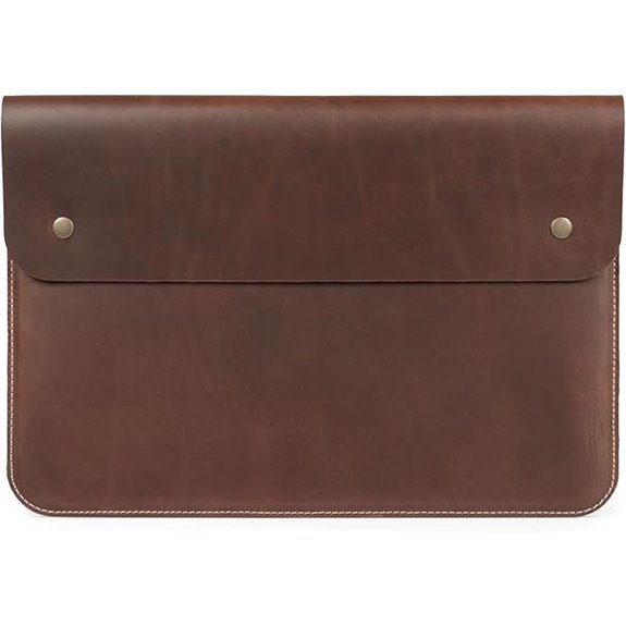 MegaGear Personalized Leather Laptop Sleeve for MacBook