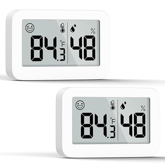 DOOMAY 2-Pack Digital Humidity and Temperature Meter