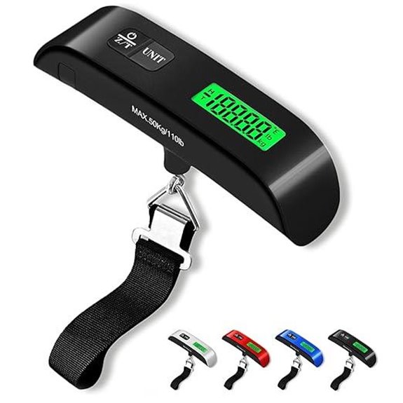 Luggage Scale with LED Display and Unit Switch