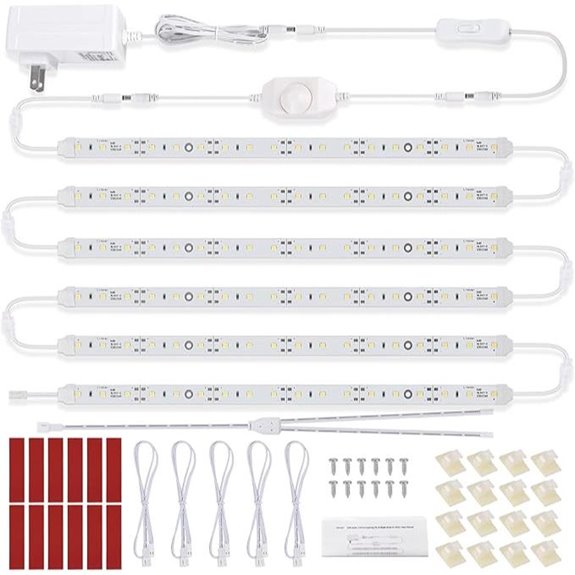 Under Cabinet LED Light Kit 6 Pcs Dimmable 12 Inches