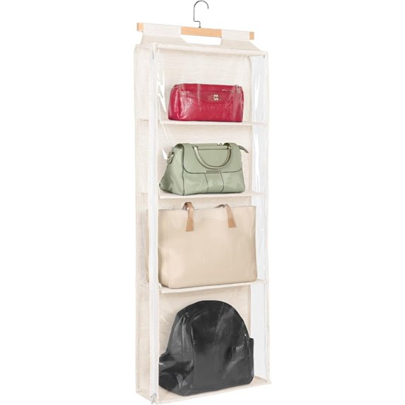 Syeeiex Over-the-Door Purse Organizer with Zippers