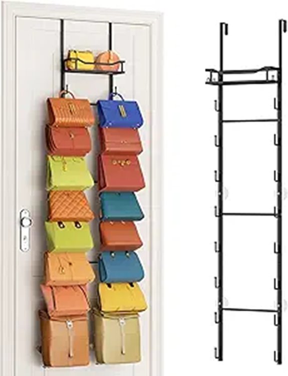 SWTYMIKI Over-the-Door Purse Organizer with Hooks