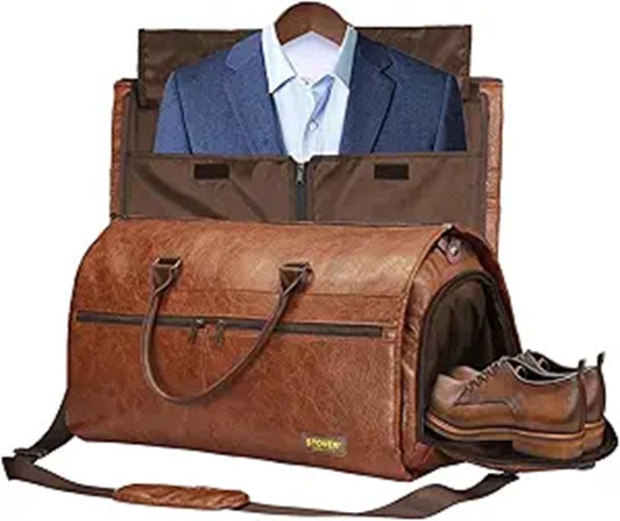 STOVER 2-in-1 Travel Duffle Bag with Shoe Compartment