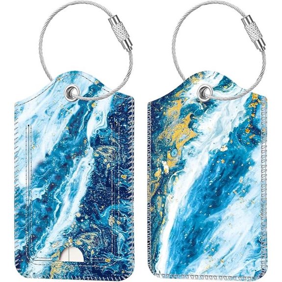 Fintie Luggage Tags with Privacy Cover (2 Pack)