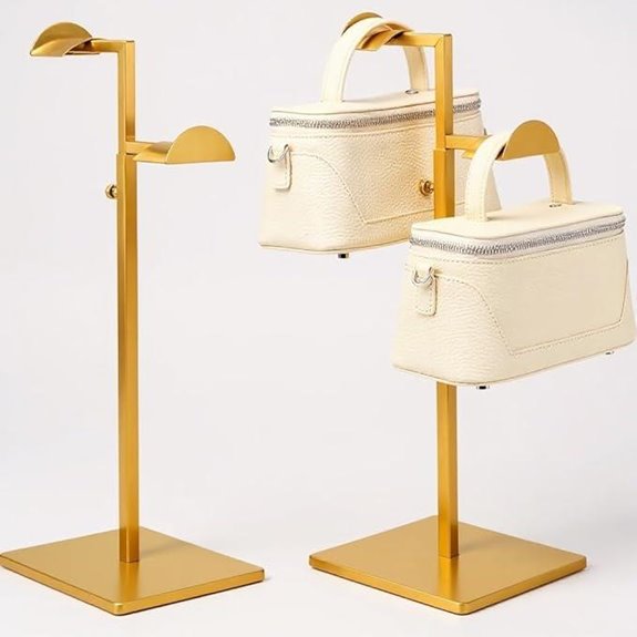 Two-Tier Adjustable Purse Display Stand (2 Pack)