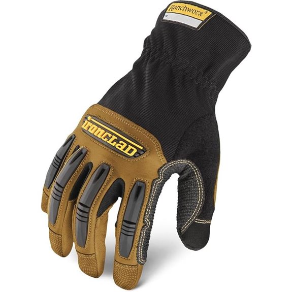 Ironclad Ranchworx Work Gloves Leather Durable Machine Washable
