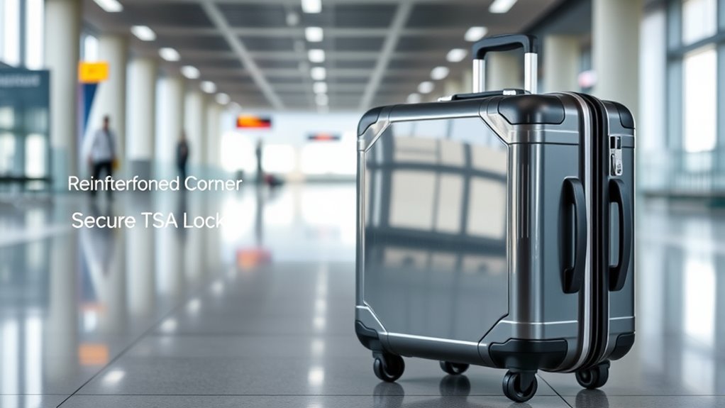 durable secure travel suitcase