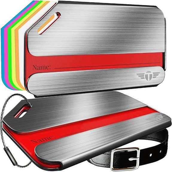 Indestructible Stainless Steel Travel Luggage Tags with Recovery