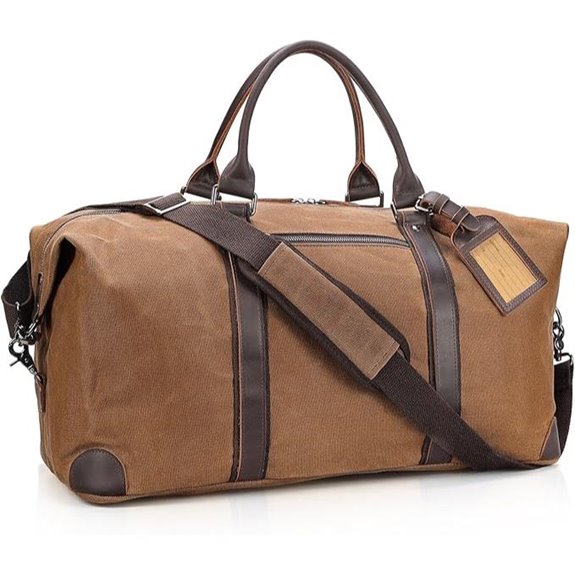 Polare 22” Waxed Canvas Leather Travel Duffel
