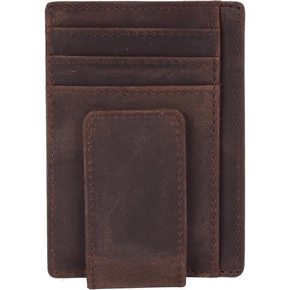 Brown Slim Money Clip Wallet for Men