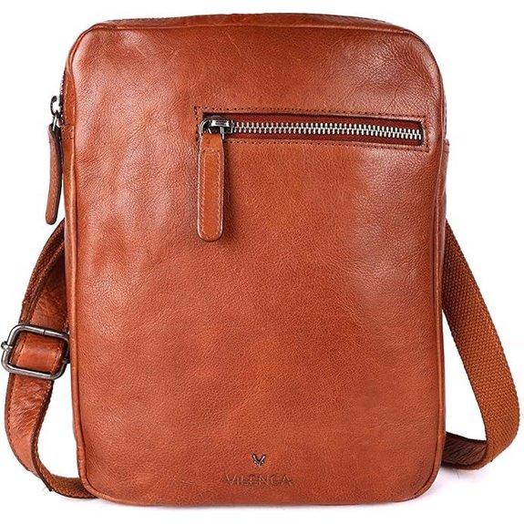Italian Leather Crossbody Bag for Men
