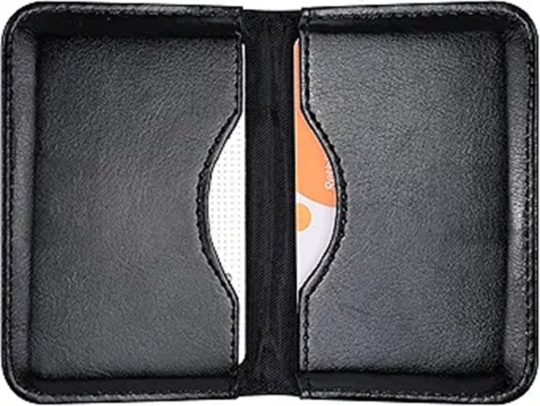 Wisdompro PU Leather Business Card Holder Wallet