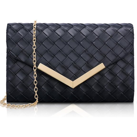 Larcenciel Women's Clutch Evening Handbag with Chain
