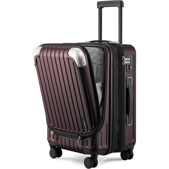 expandable 20 inch hard luggage