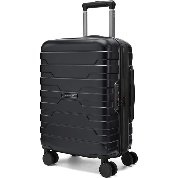BAGSMART 20-Inch Expandable Hard Shell Suitcase