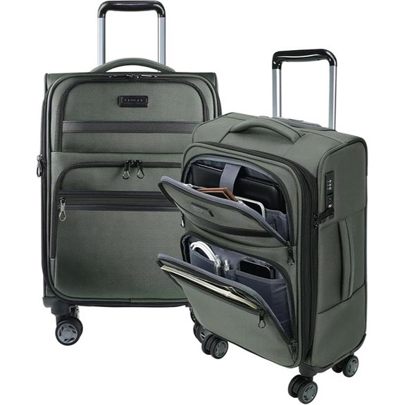 KROSER 20-Inch Expandable Carry-On with USB Port