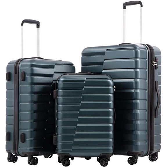 COOLIFE 3-Piece Expandable Luggage Set with Spinner