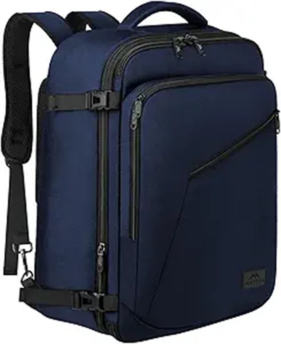 Matein Weekender Travel Backpack with Expandable Capacity