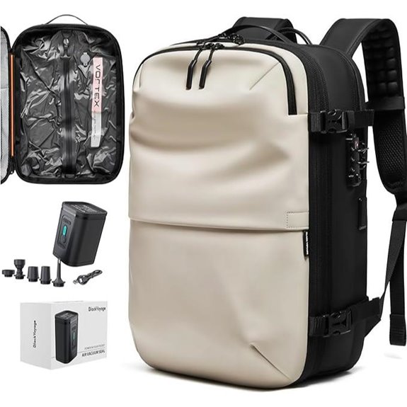 BlackVoyage Vortex Expandable Travel Backpack with Pump