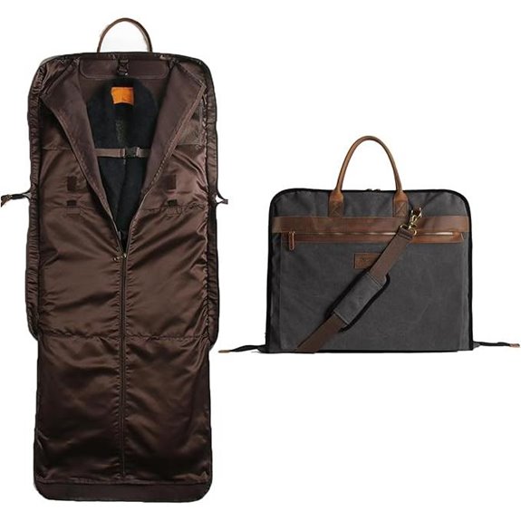 Travel Garment Bag with Extended Design and Computer Compartment