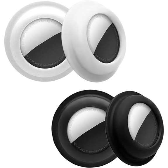 Aimtel 4-Pack Fabric AirTag Holders for Luggage Remotes