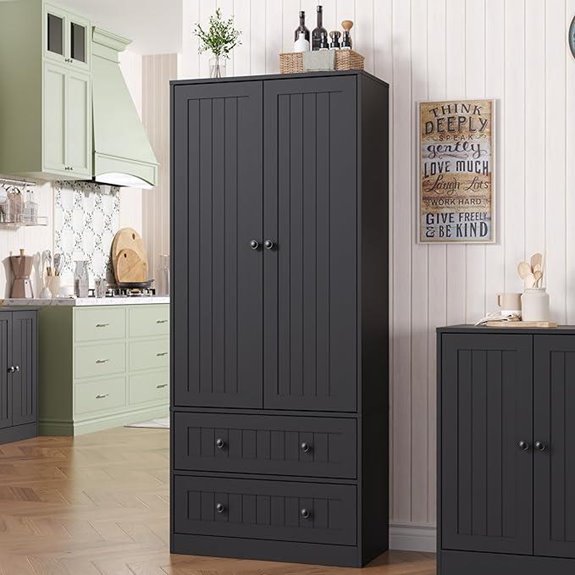 Farmhouse Storage Cabinet with Adjustable Shelves