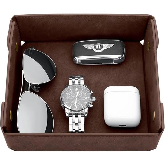 CASIRENA Father's Day Faux Leather Valet Tray